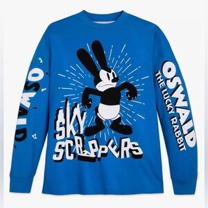 🆕 Disney Parks Disney 100 Oswald the Lucky Rabbit Long Sleeve T-Shirt NWOT